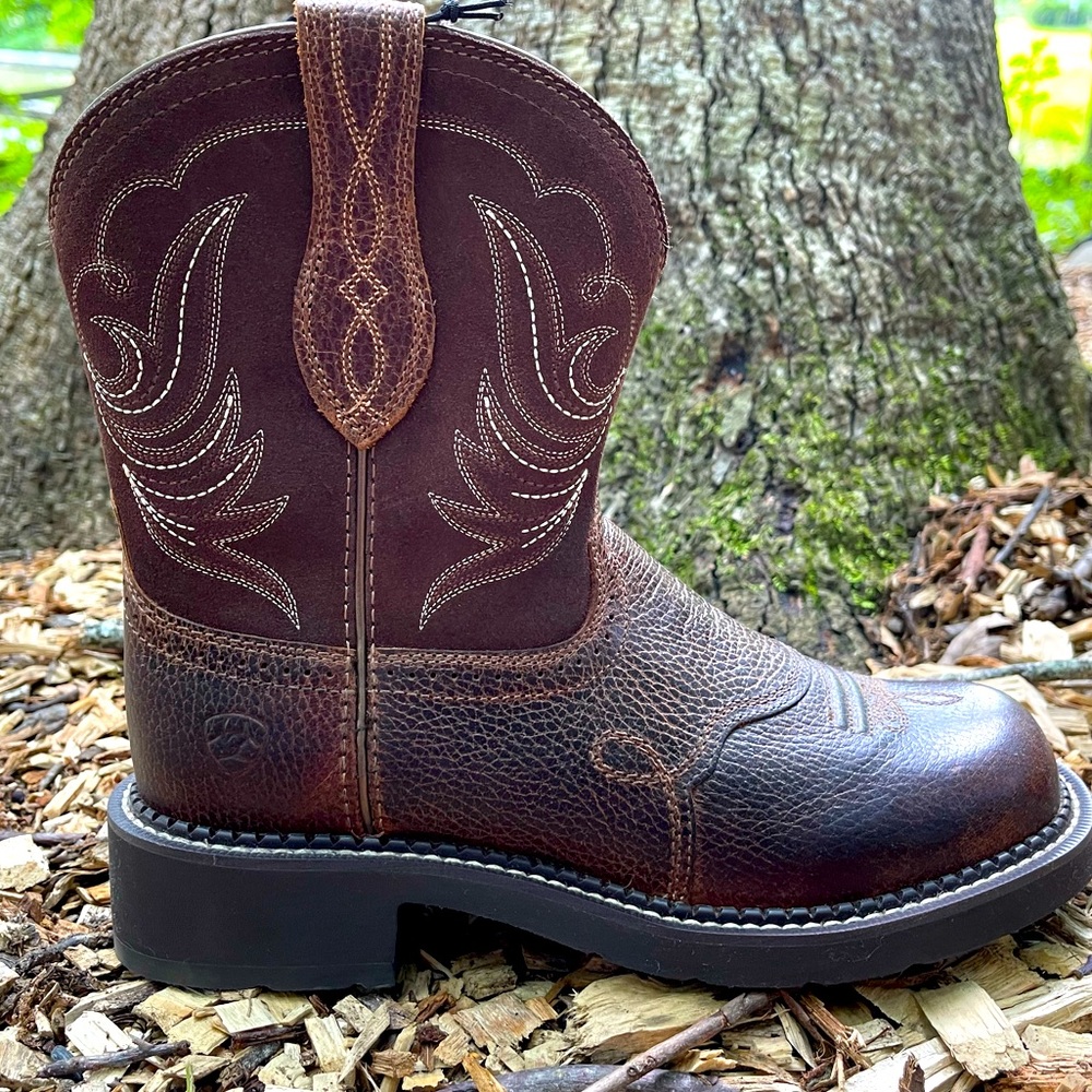 Ariat Fat Baby Brown Leather Boots Women’s Size 8